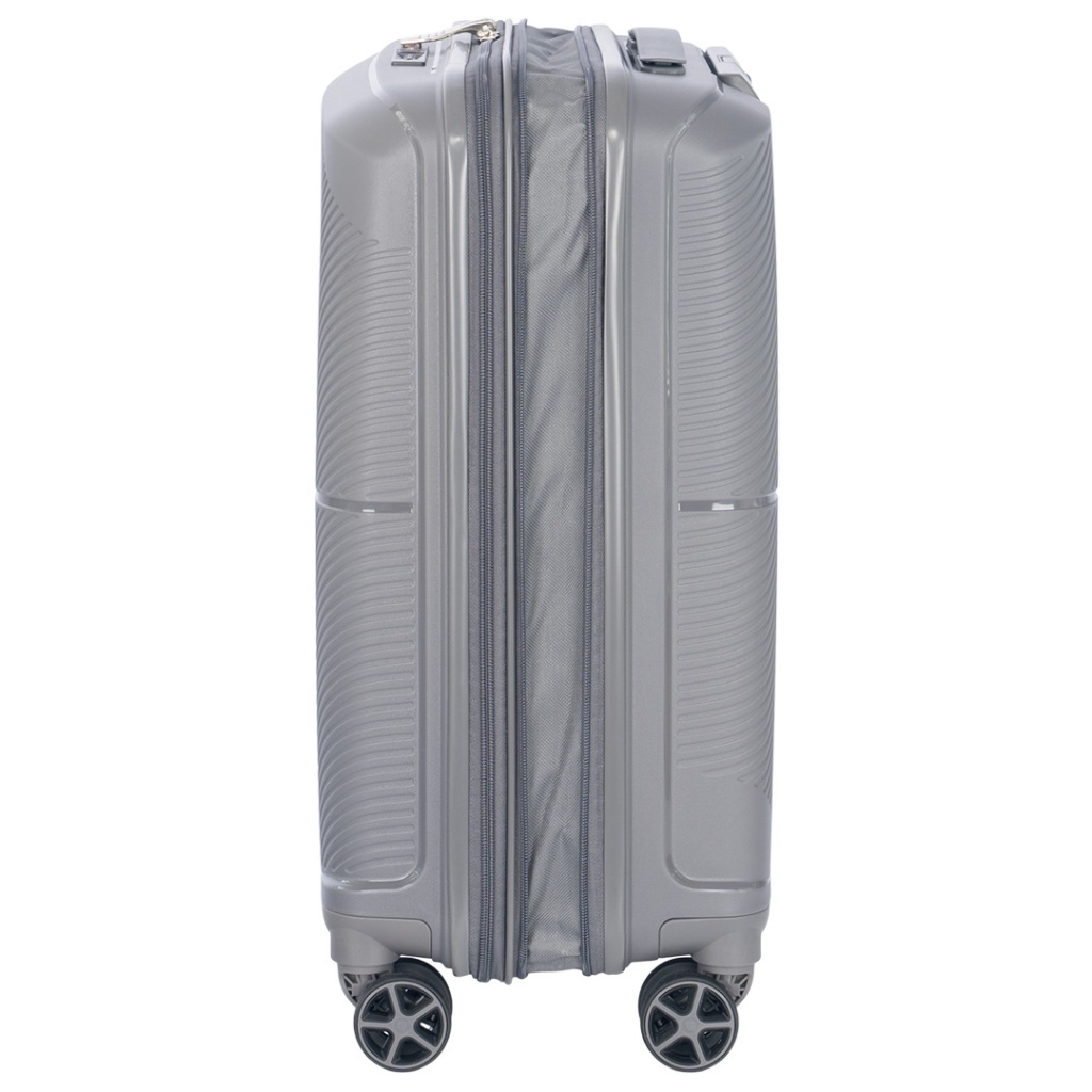 Elle travel Eren collection, 100% PP (Polypropylene). Cabin size 20 "luggage, double coil secure zipper, expandable, 360