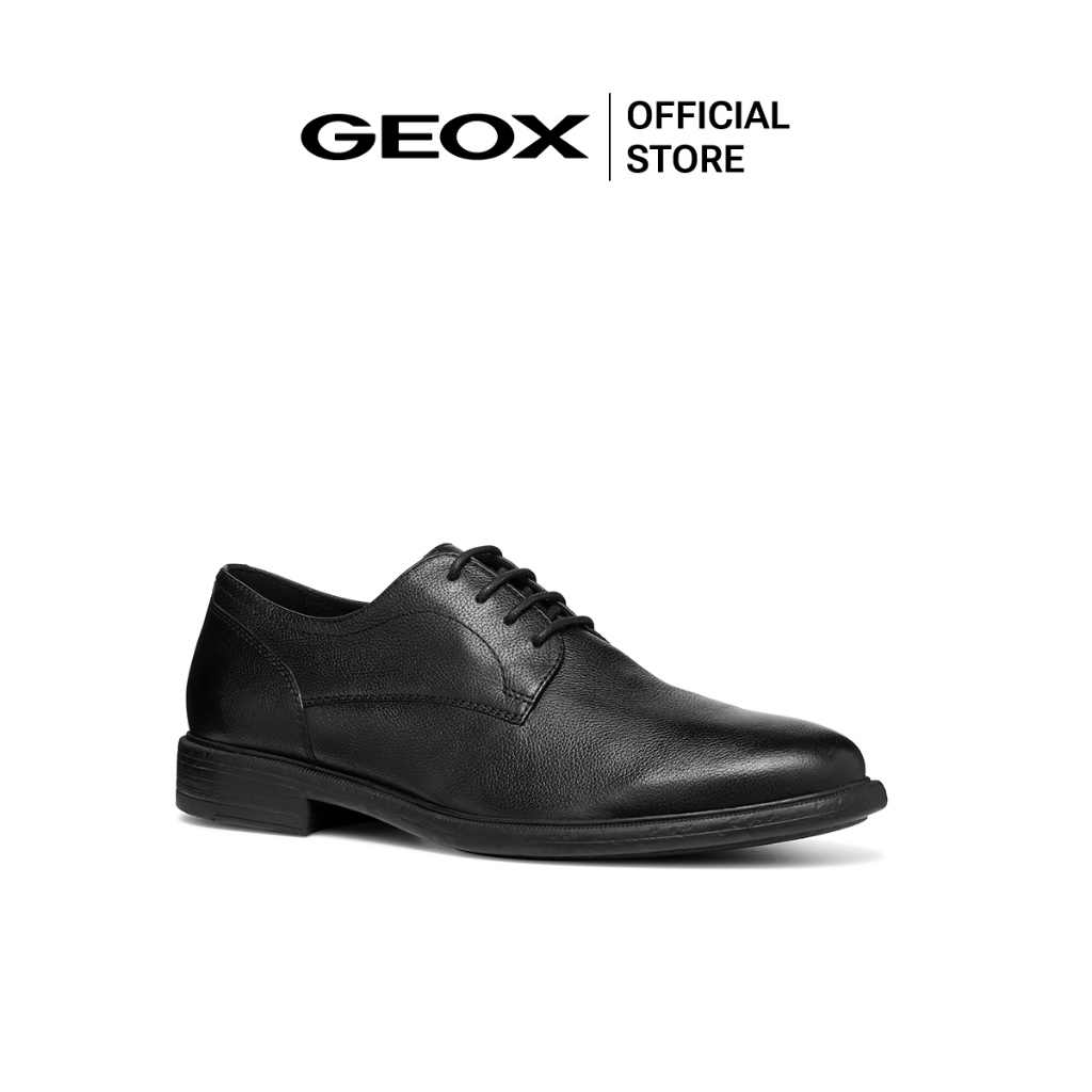 GEOX รองเท้าหนังผู้ชาย รุ่น U TERENCE - BLACK FW24 (U467HEC9999M_F4BKXX)