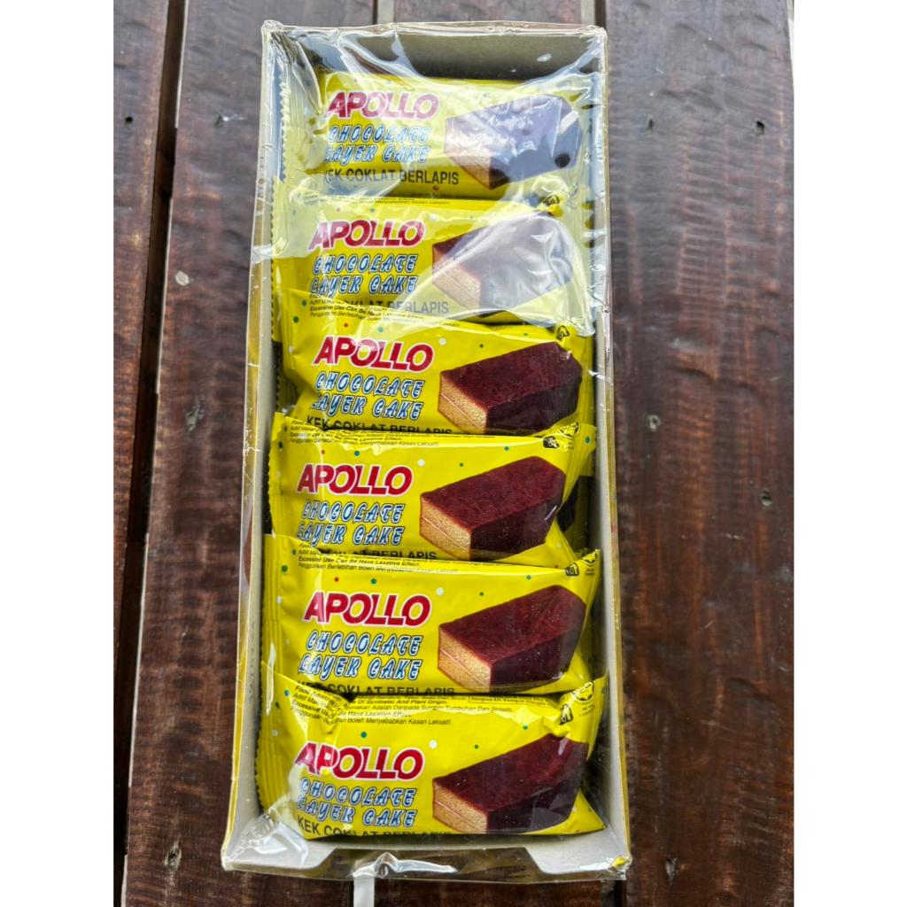 APOLLO เค้กช็อคโกแลต 1กล่อง 24 ชิ้น
