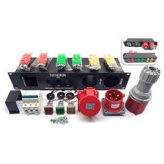 กล่อง VRACK 2U 32A ชุดโหลดพร้อมอุปกรณ์ 1 เฟส และ 3 เฟส สำหรั…