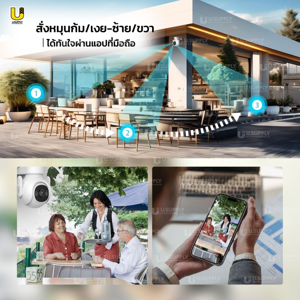[5.15]มีส่งด่วน!! DAHUA Picoo รุ่น DH-P3B-PV กล้องวงจรปิดสำหรับบ้านผ่านมือถือ ภาพสีหมุนตามคน คุยได้