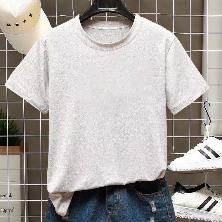 Meimeishopเสื้อยืด เนื้อผ้านุ่ม เสื้อยืดไม่มีลายสุดฮิตฯ CE001