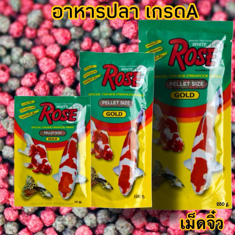 อาหารปลาสวยงาม อาหารปลานกยูง อาหารปลาเลี้ยง rose