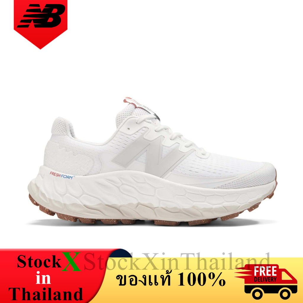ของแท้ 100% New Balance Fresh Foam X More Trail v3 White Grey รองเท้าผู้ชาย รองเท้าผู้หญิง MTMORNWT
