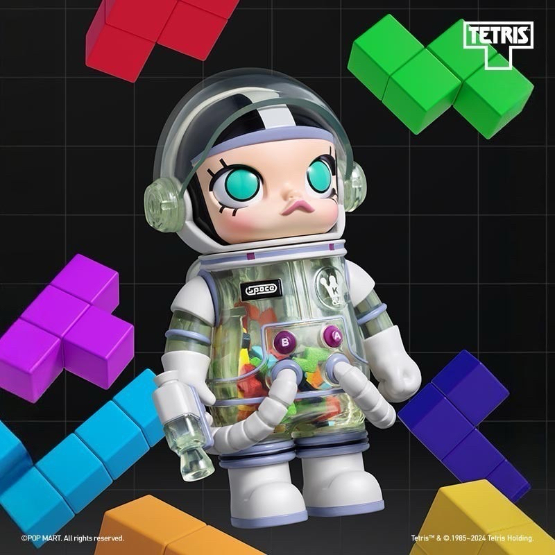 ขอแท้ POP MART MEGA SPACE MOLLY 100% V3 anniversary series molly space v3 molly space 100%