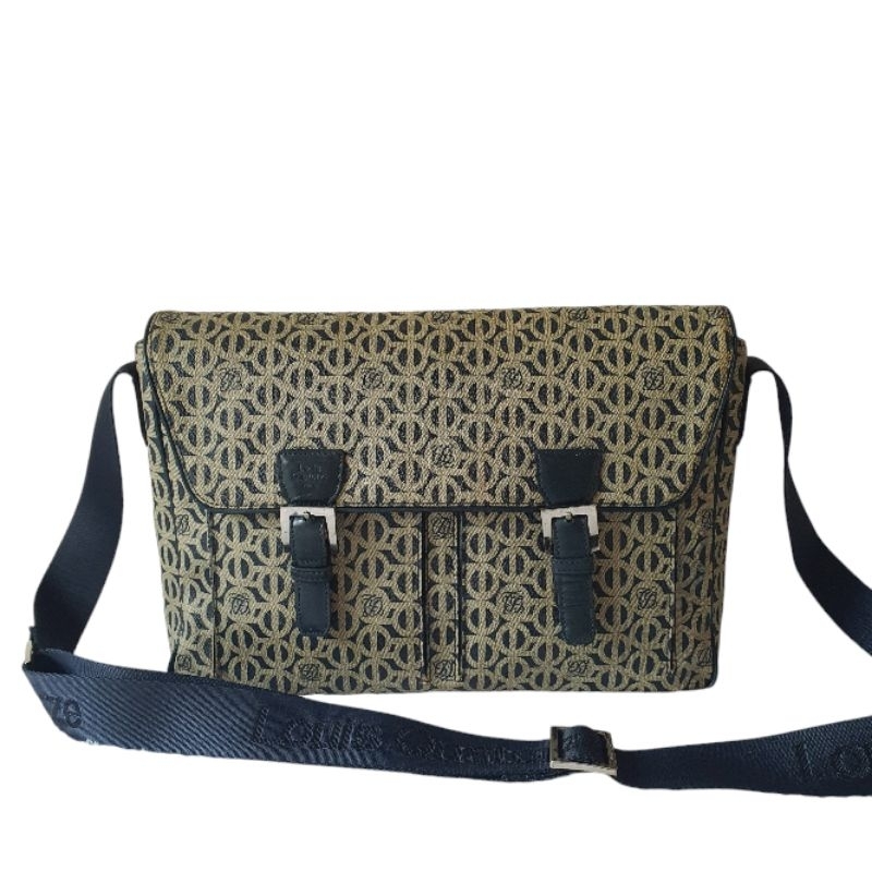 Louis Quatorze กระเป๋าสะพายสีน้ำเงิน