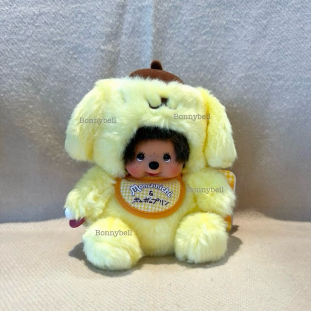 (พร้อมส่ง) ตุ๊กตา Monchhichi x Sanrio Pom pomrin size s