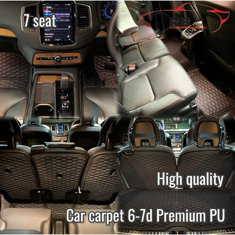 พรมรถยนต์ 6-7d 7ที่นั่งเต็มคัน เข้ารูป ตรงรุ่น คุณภาพสูง Premium PU ทำได้ทุกรุ่น ส่งข้อความเพื่อแจ้งรุ่นหรือติดต่อสอบถาม