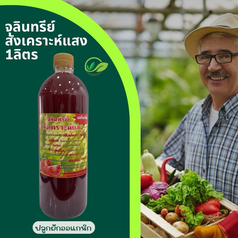 จุลินทรีย์สังเคราะห์แสง เข้มข้น 1ลิตร 🌱ปลูกผักออแกนิก