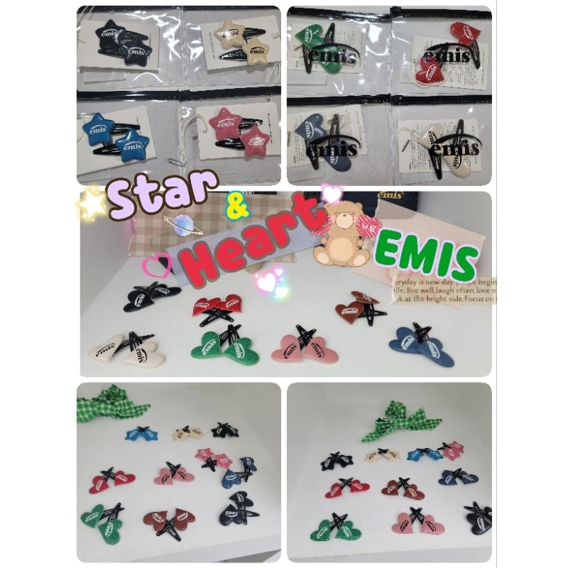 สินค้าพร้อมส่ง/ของแท้ 100% กิ๊บติดผมรูปหัวใจ/ดาว