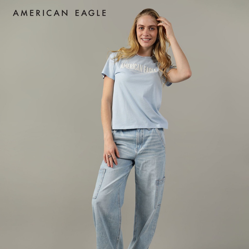 American Eagle Classic Graphic Tee เสื้อยืด ผู้หญิง กราฟฟิค (EWTS 037-9300-401)