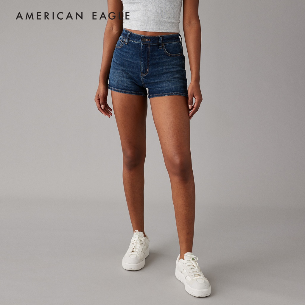 American Eagle Stretch Denim Mom Short กางกง ยีนส์ ผู้หญิง ขาสั้น ทรงมัม (NWSS 033-7731-913)