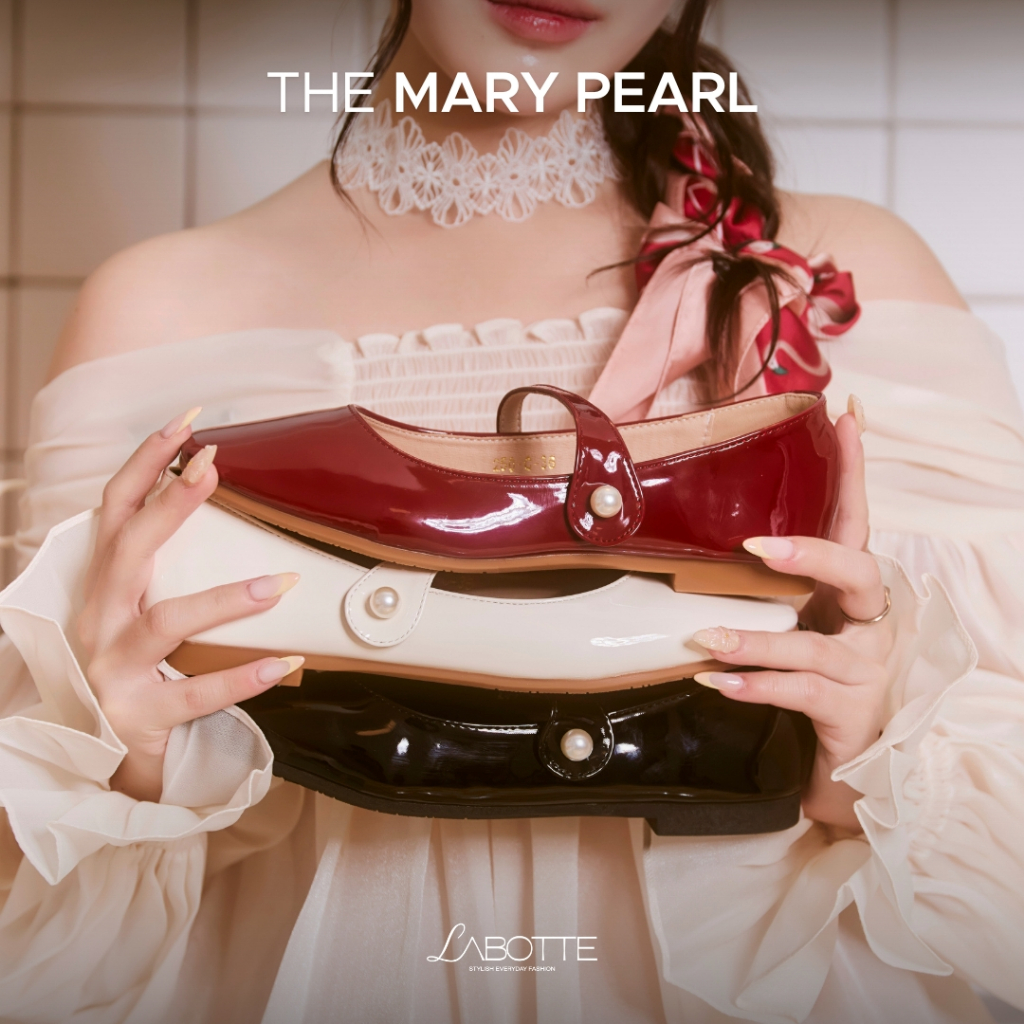 The Mary Pearl (Clearance) - Labotte.bkk รองเท้าคัชชู Mary Jane Shoes (250-C)