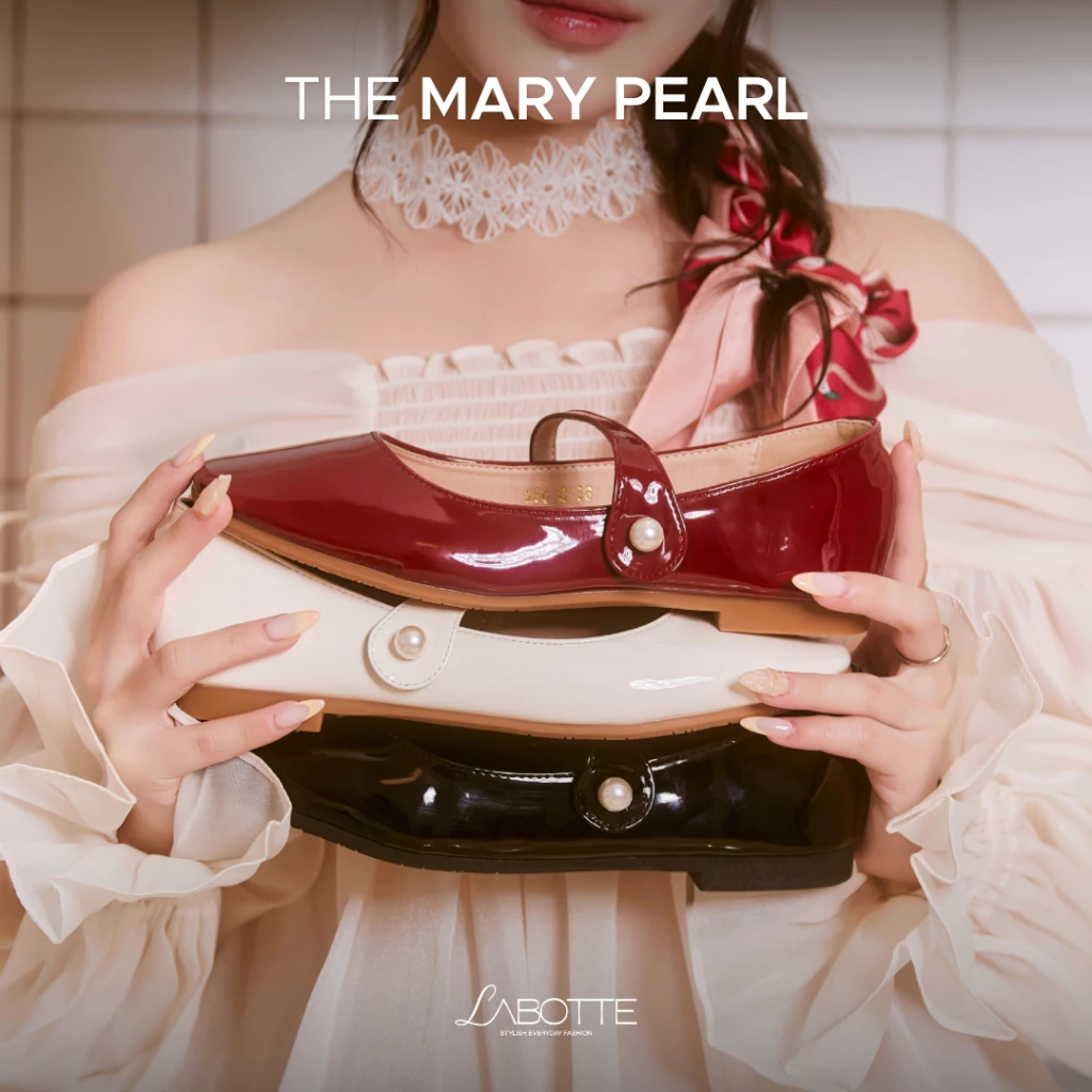The Mary Pearl (Clearance) - Labotte.bkk รองเท้าคัชชู Mary Jane Shoes (250-C)