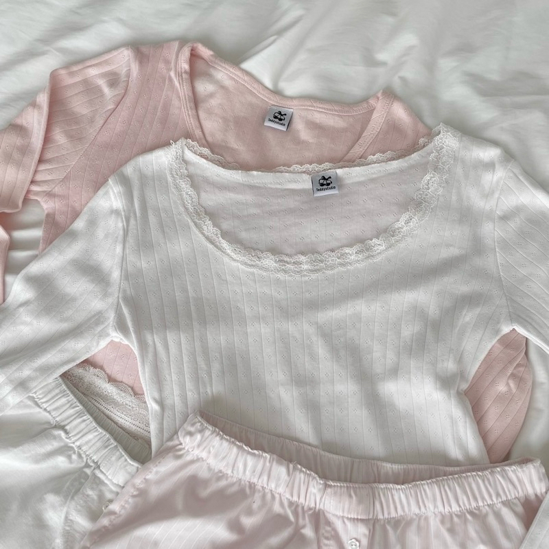 (ลดเหลือ 340.- ใช้โค้ด 30%) Teddy Long Sleeve - เสื้อแขนยาว ลูกไม้