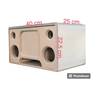 ชุดคิทนำไปประกอบเองตู้รุ่น390 แบนพลาส6.5“กลาง3”แหลม2“ไม้mdfหนา12mm.