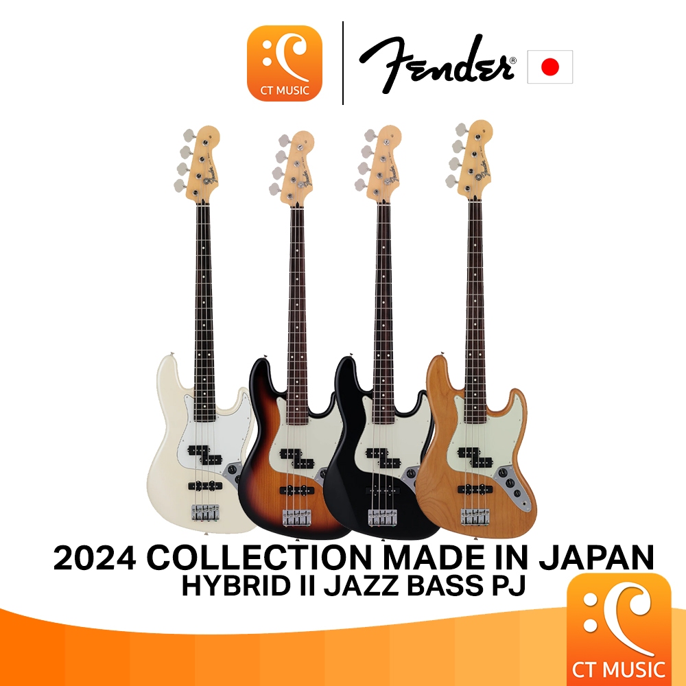 เบสไฟฟ้า Fender 2024 Collection Made in Japan Hybrid II Jazz Bass PJ