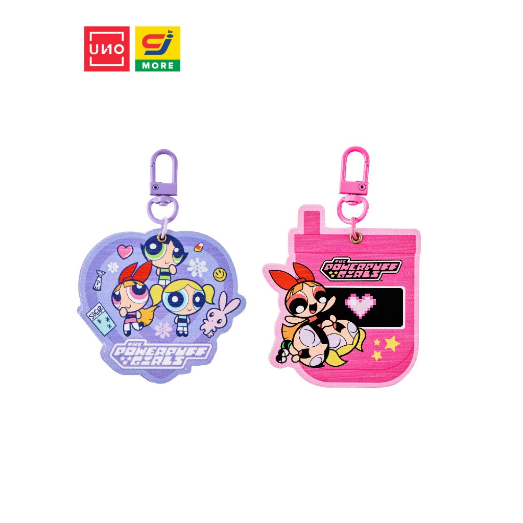 UNO พวงกุญแจกระจก Powerpuff Girls รุ่น 89 ลิขสิทธิ์แท้