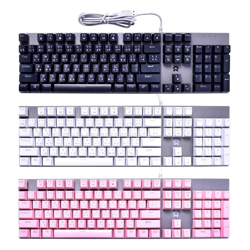 🚀ส่วเร็ว🚀คีย์บอร์ดบลูสวิตช์กดเสียงดัง OKER Keyboard Gaming BLUESWITCH ราคาถูกที่สุด K-428