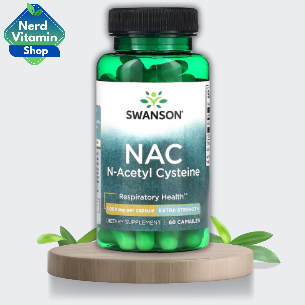 N-Acetylcysteine (NAC) ของ Swanson NAC 1,000 mg. 60 แคปซูล