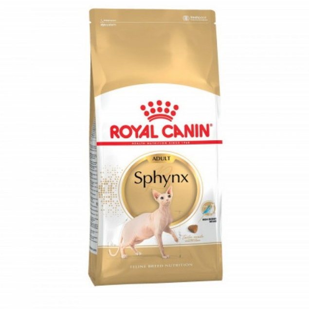 Royal Canin Sphynx Adult 2kg อาหารเม็ดแมวโต พันธุ์สฟิงซ์ อายุ 1 ปีขึ้นไป