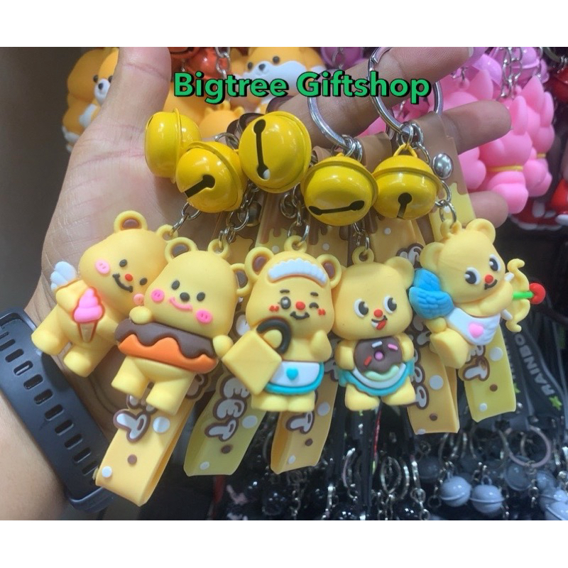 พวงกุญแจลายการ์ตูนน่ารักคละลาย1โหล12ชิ้น
