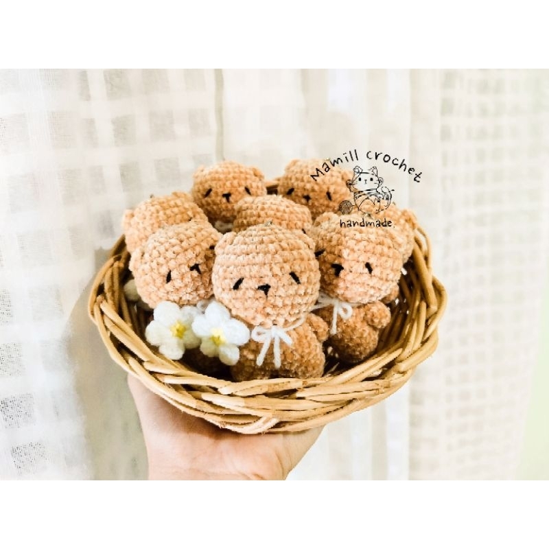 พวงกุญแจ Teddy Bear น้องหมีไหมพรม พวงกุญแจไหมพรม