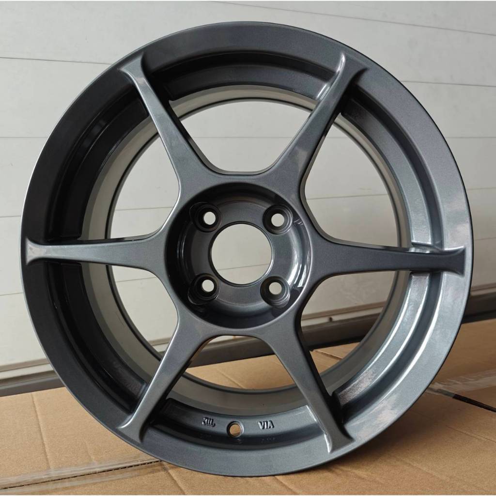 ล้อ P1 (งาน KPS) 15x7.0 4H100 (35) Gunmetal ล้อใหม่มือ1