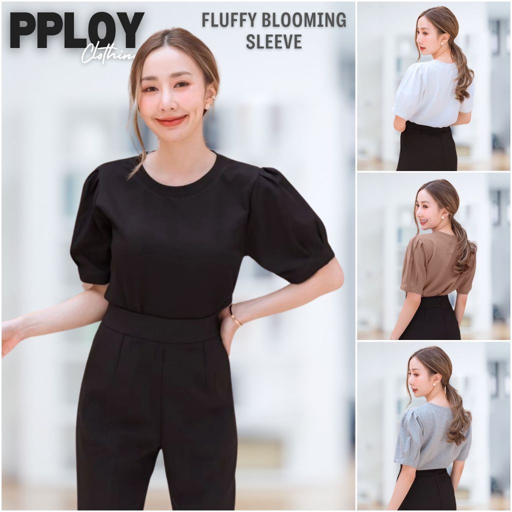 [ การันตี ผ้าดีสุด 🔥 ] Pploy clothing เสื้อยืดคอกลม เสื้อยืดไม่ต้องรีด แขนตุ๊กตา ผ้านิ่มมากก เสื้อยื