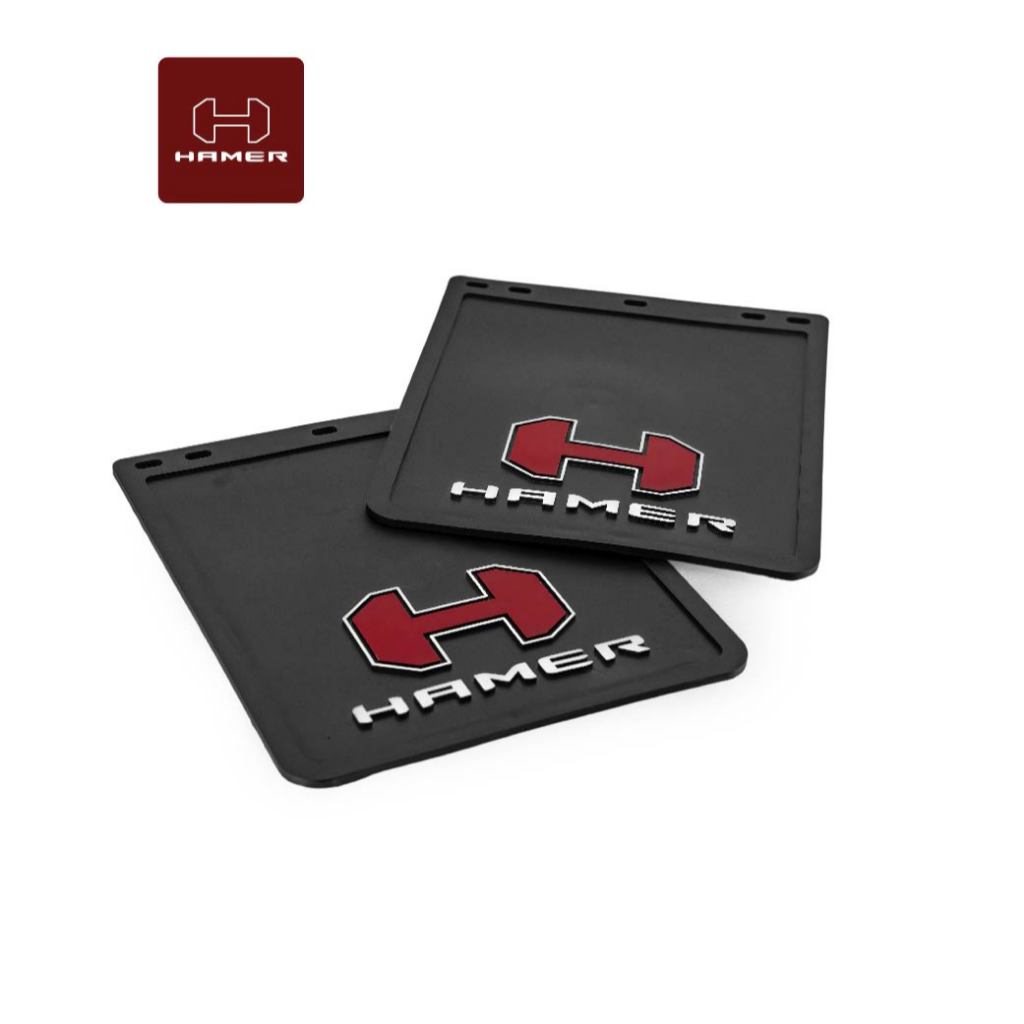 HAMER4x4 ยางกันโคลน ยางบังโคลน กันโคลนซิ่ง กันโคลนดีดใส่ตัวรถ ลายHAMER (ราคา/ชิ้น)