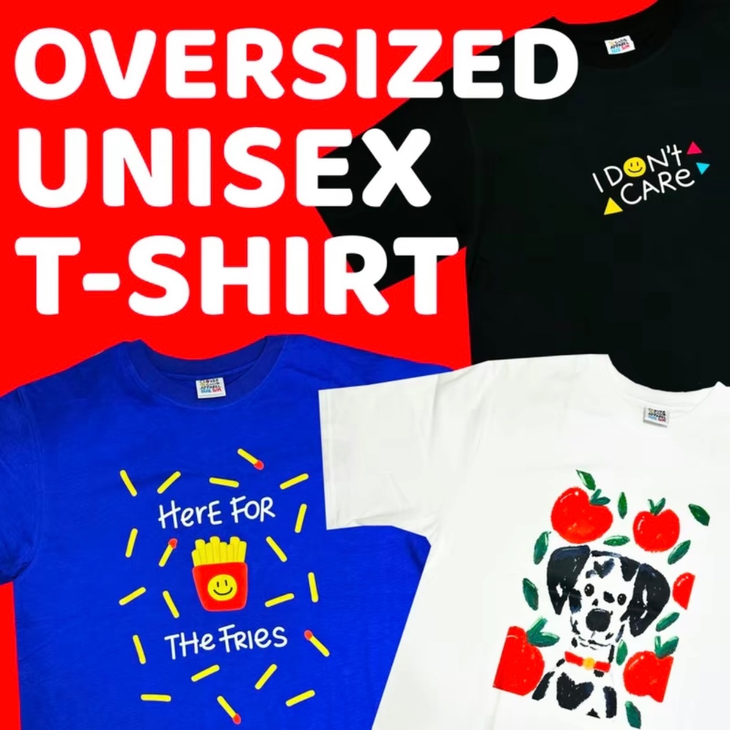 เสื้อยืด OVERSIZE UNISEX CLOVERCLUB ผ้านุ่มมาก