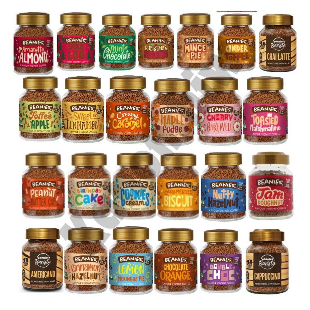 (1 แถม 1 ในไลฟ์!!)กาแฟสำเร็จรูป Beanies Sugar Free ขวดละ 50 กรัม สินค้าจากอังกฤษ (อ่านรายละเอียดด้วยนะคะ)