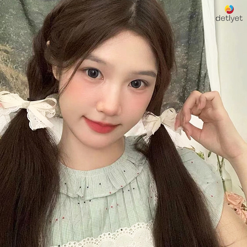 COD🌷กิ๊บติดผมปากเป็ดโบว์ลูกไม้สีขาวหวานแฟชั่นสไตล์เกาหลีละเอียดอ่อนหางม้าเครื่องประดับผมสำหรับผู้หญิง-detlyet