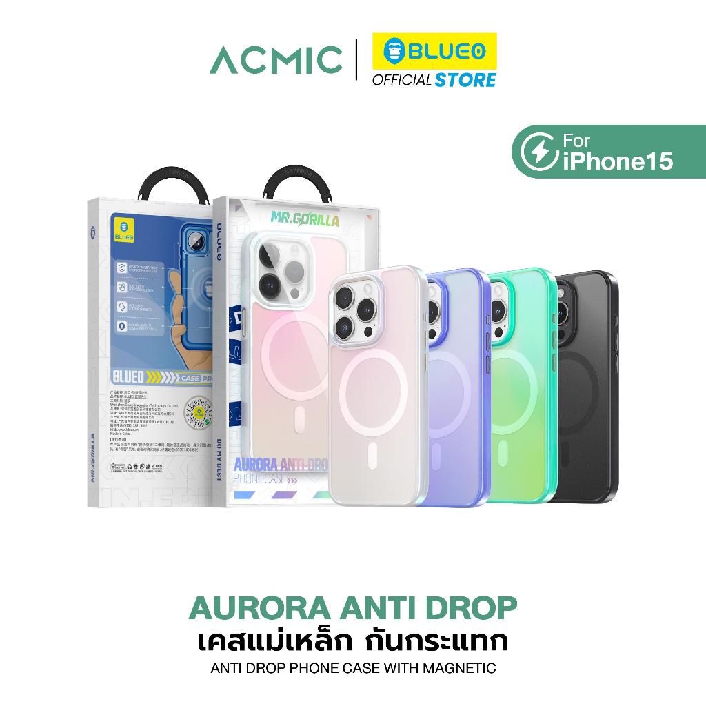 BLUEO Case Phone เคสแม่เหล็กกันกระแทก รุ่นAURORA ANTI DROP เคสไอโฟน  Case with magnetic for IP15pro/