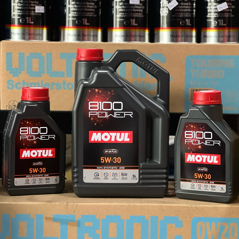 ใหม่ล่าสุด [ตัวท๊อป] Motul 8100 Power 100%Synthetic ESTER