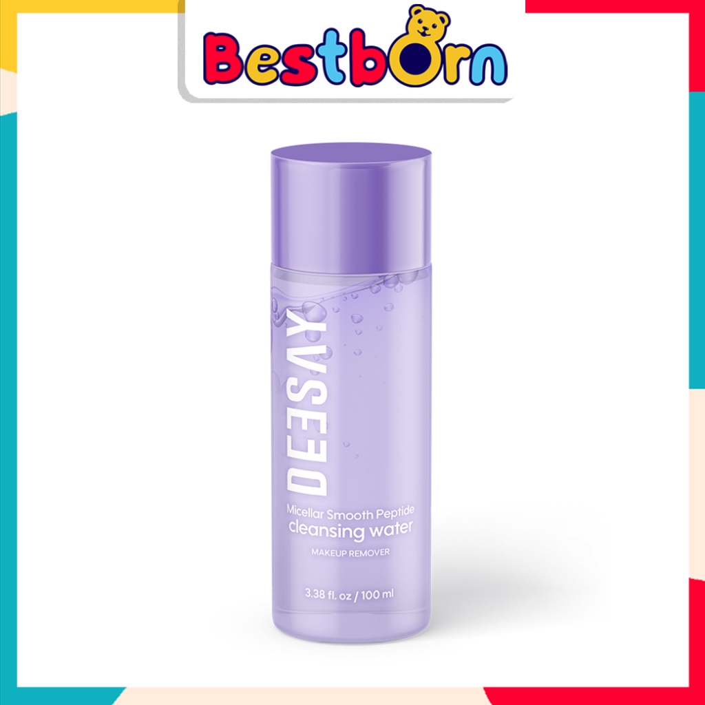 Deesay Micellar Smooth Peptide Cleansing Water 100ml ผลิตภัณฑ์ทำความสะอาดผิวหน้า เหมาะสำหรับทุกสภาพผิว