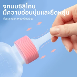 yoyopet : ขวดนมแมว จุกนมซิลิโคน ขวดนมสำหรับสัตว์เลี้ยง ขวดนมสำหรับป้อนลูกสุนัข ลูกแมว ขนาด 50ml.