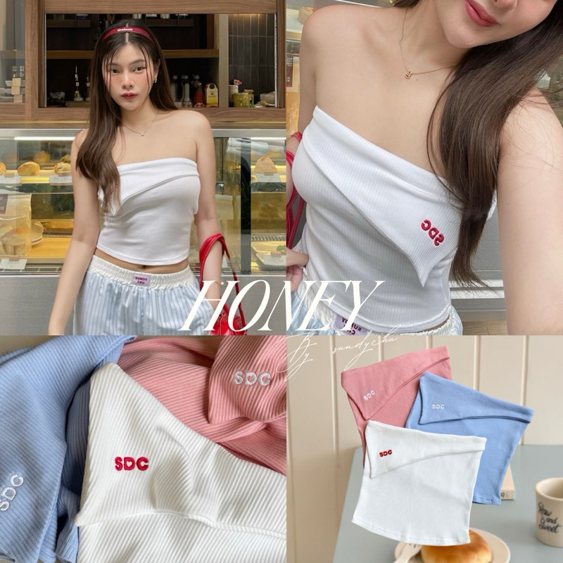 Honey top - เกาะอกปัก logosundychu