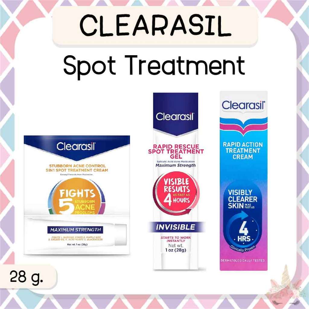 *พร้อมส่ง/ของแท้‼️* [EXP.09/2025] Clearasil Stubborn 5in1 Spot / Rapid Rescue Spot Treatment Cream 2