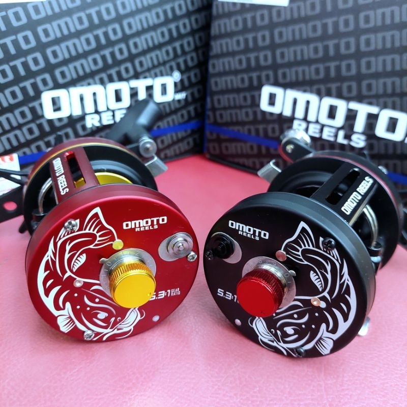 รอกเบททรงกลม OMOTO รุ่น CHIEF PLUS 6 🇹🇼 Made in Taiwanเหมาะสำหรับตกปลาหน้าดิน สวาย งานบ่อ งานเขื่อน 
