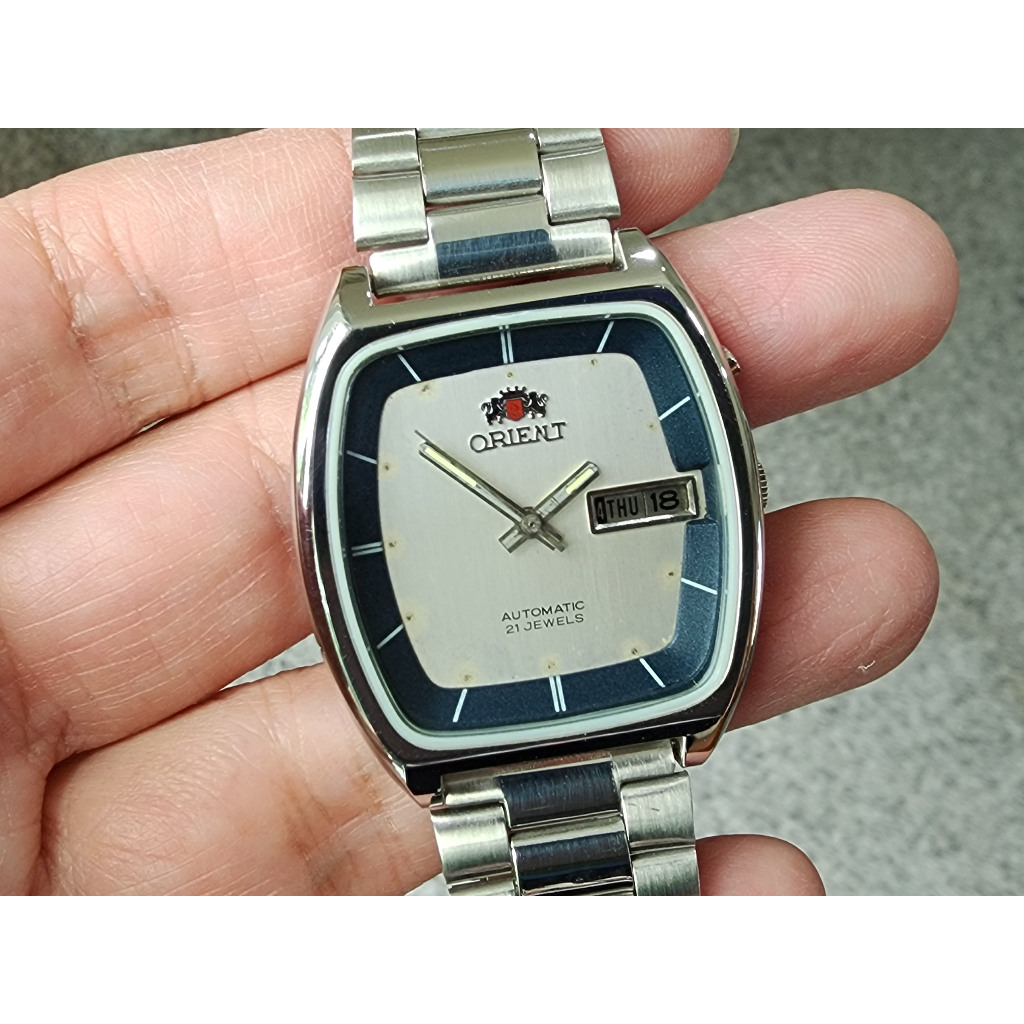 นาฬิกา Vintage Orient TV Dial จอทีวี Automatic Gents มือ 2 สภาพสวย.