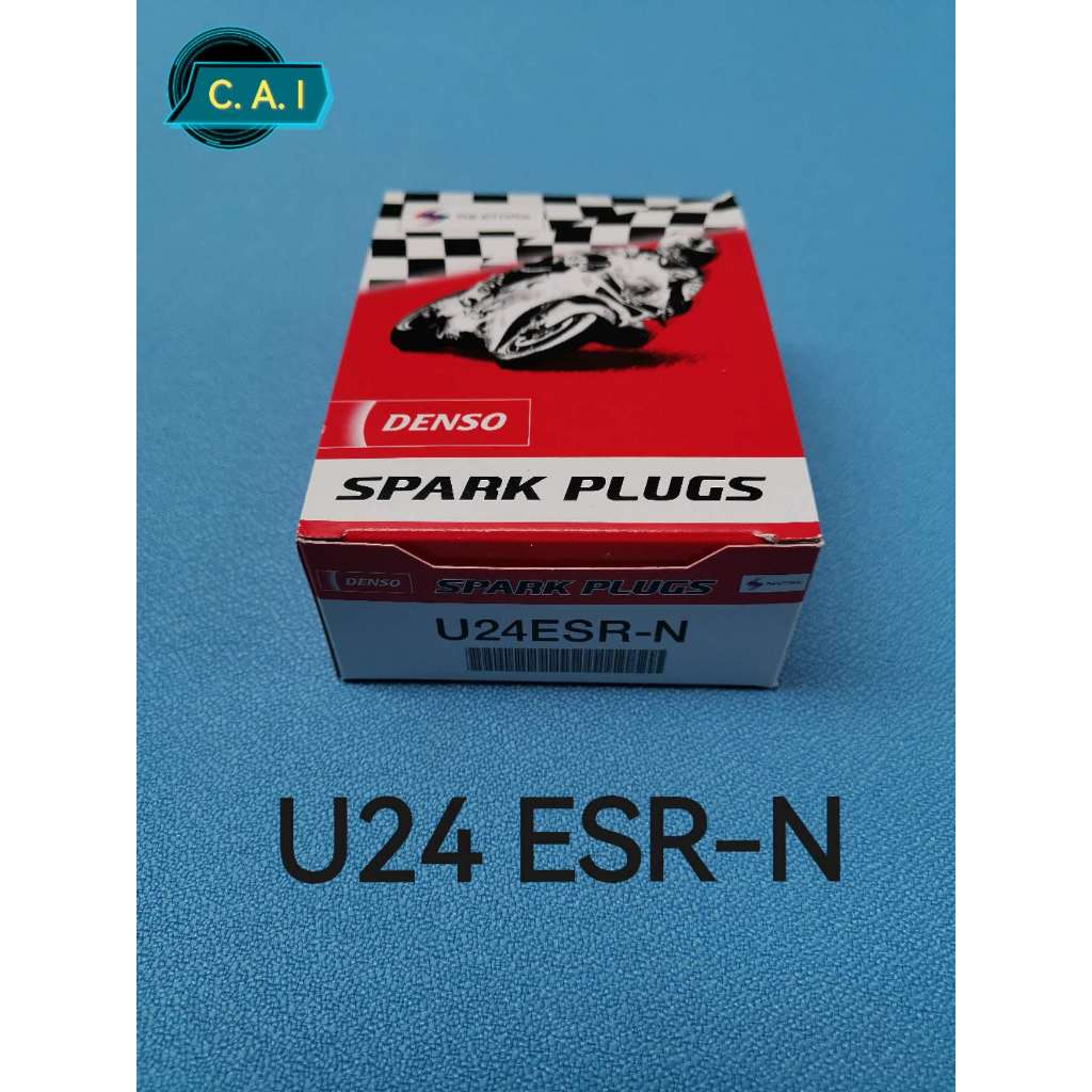 หัเทียนU24ESR-Nมอเตอร์ไซค์(10หัว/1กล่อง)เกลียวยาวมอเตอร์ไซค์ 4 จังหวะ Wave110i, Wave125, Sonic, Click