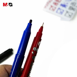 M&G SPM21334 ปากกาเคมี 2 หัว Snoopy ลาย ปากกามาร์คเกอร์ 2 หัว CD Marker เหมาะสำหรับการวาดภาพของนักเรียนเครื่องหมาย