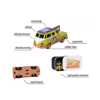 โมเดลรถเหล็ก majorette ชุด VOLKSWAGEN (รถ+กล่องเหล็ก) ลิขสิทธิ์แท้ เปิด-ปิดประตูได้ สเกล1/64 รถของเล่น ของสะสม MJ55005