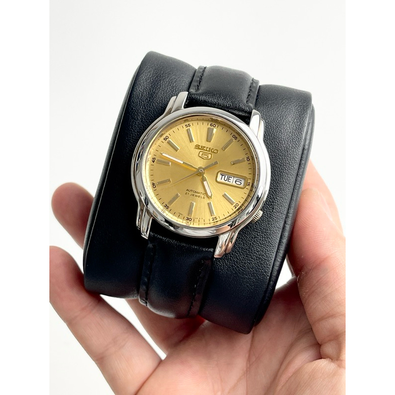นาฬิกา Seiko 5 Automatic 21 Jewels (7S26C) หลังเปลือย