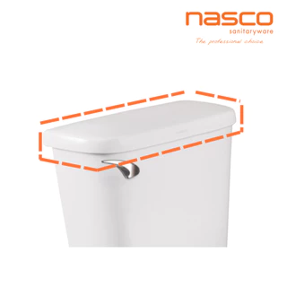 NASCO ฝาปิดหม้อน้ำ เซรามิก สุขภัณฑ์นัสโก้ รุ่น N-3530 สีขาว