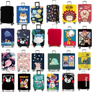 ผ้าคลุมกระเป๋าเดินทางแบบยืดเพิ่มความหนาหูหิ้วขวาซ้าย C006 พร…