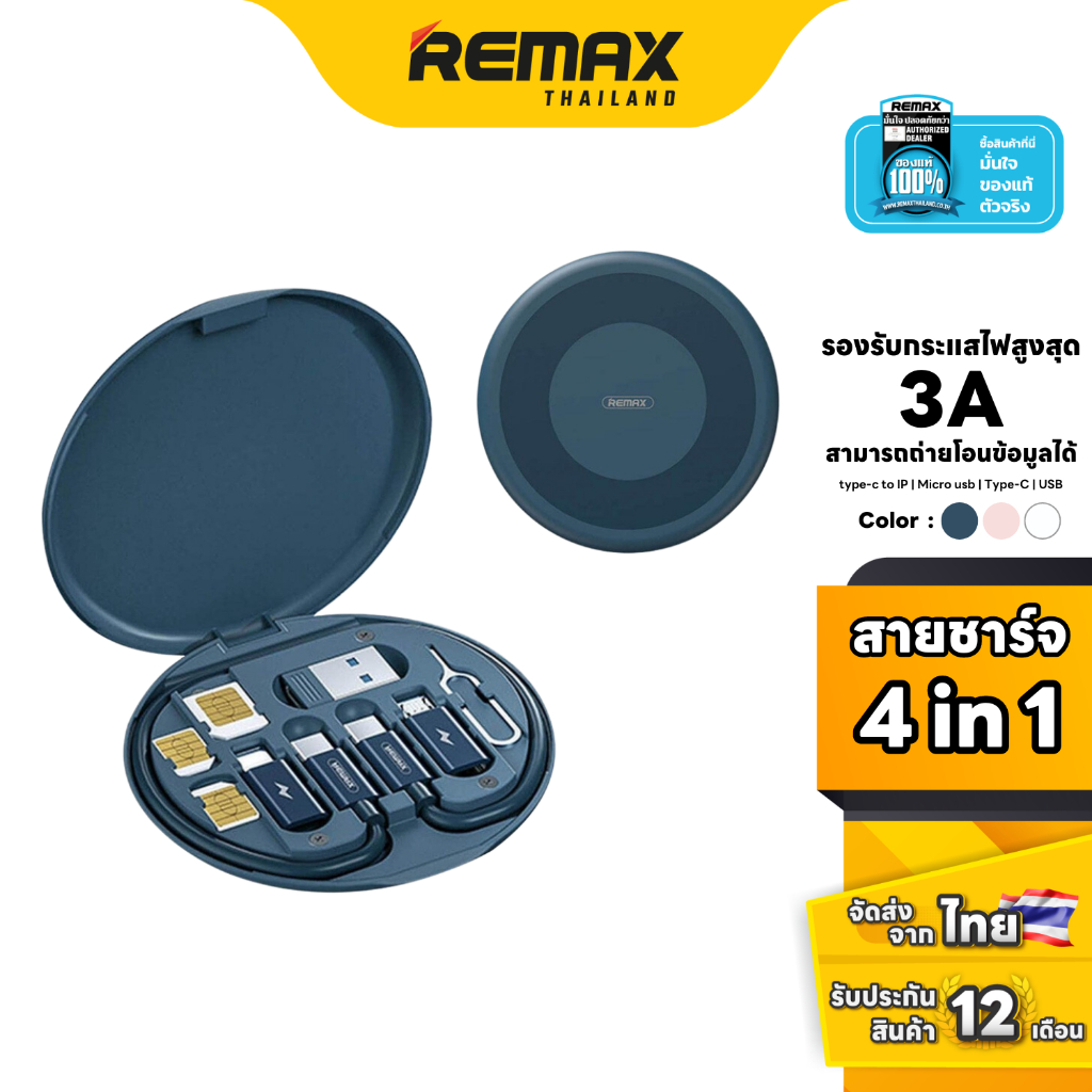 Remax Cable 4in1 Set (RC-190) - สายชาร์จ สายชาร์จโทรศัพท์มือถือ