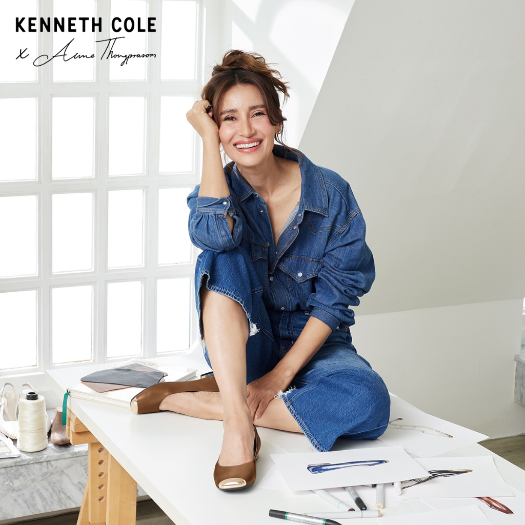KENNETH COLE x ANNE THONGPRASOM รองเท้าส้นแบนผู้หญิง รุ่น ASTAIRE FLATS SIENNA สีน้ำตาลอ่อน ( FLT - KF14077LE-204 ) - รูปที่ 5