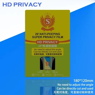 กันส่องใส กันเสือกแบบใส **ไม่ต้องวัดค่า** TPU Hydrogel 12x18ซม. ใช้ตัดได้กับเครื่องทุกยี่ห้อ